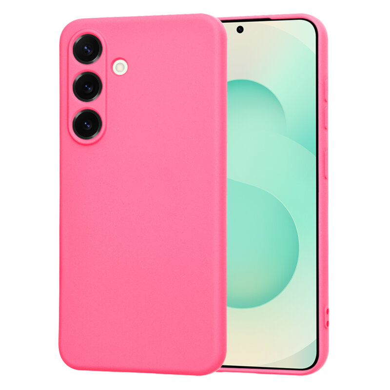 Husa silicon Samsung Galaxy S25 Plus Techsuit SoftFlex, fucsia