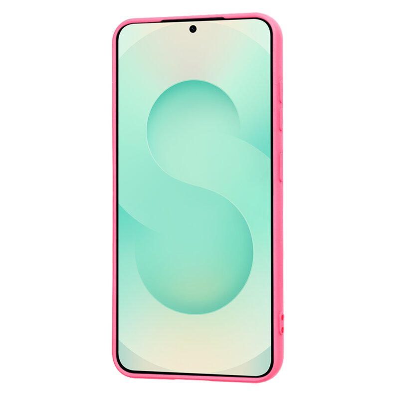 Husa silicon Samsung Galaxy S25 Plus Techsuit SoftFlex, fucsia