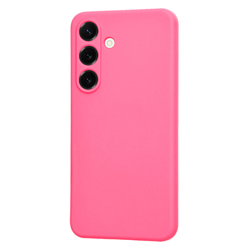 Husa silicon Samsung Galaxy S25 Plus Techsuit SoftFlex, fucsia