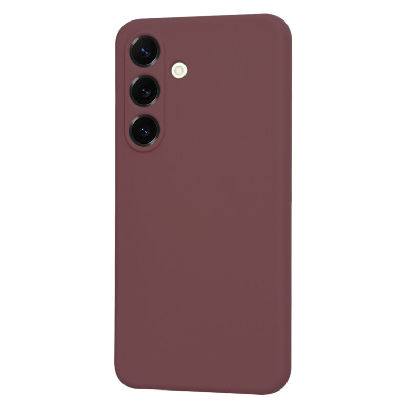 Husa silicon Samsung Galaxy S25 Plus Techsuit SoftFlex, bordo
