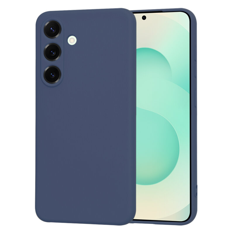 Husa silicon Samsung Galaxy S25 Plus Techsuit SoftFlex, bleumarin
