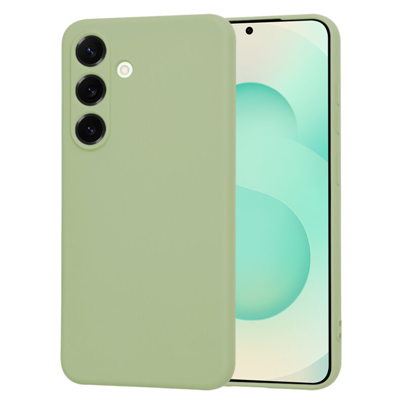 Husa silicon Samsung Galaxy S25 Plus Techsuit SoftFlex, verde