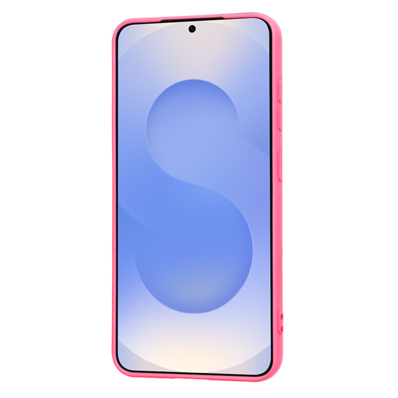 Husa silicon Samsung Galaxy S25 Techsuit SoftFlex, fucsia