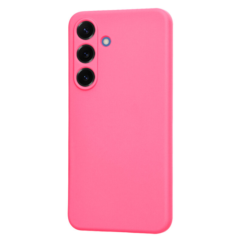 Husa silicon Samsung Galaxy S25 Techsuit SoftFlex, fucsia