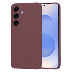 Husa silicon Samsung Galaxy S25 Techsuit SoftFlex, bordo