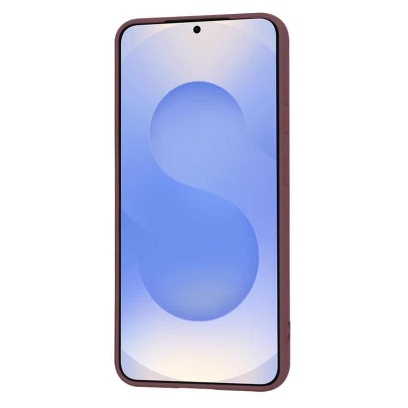 Husa silicon Samsung Galaxy S25 Techsuit SoftFlex, bordo