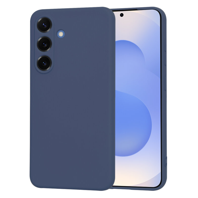 Husa silicon Samsung Galaxy S25 Techsuit SoftFlex, bleumarin