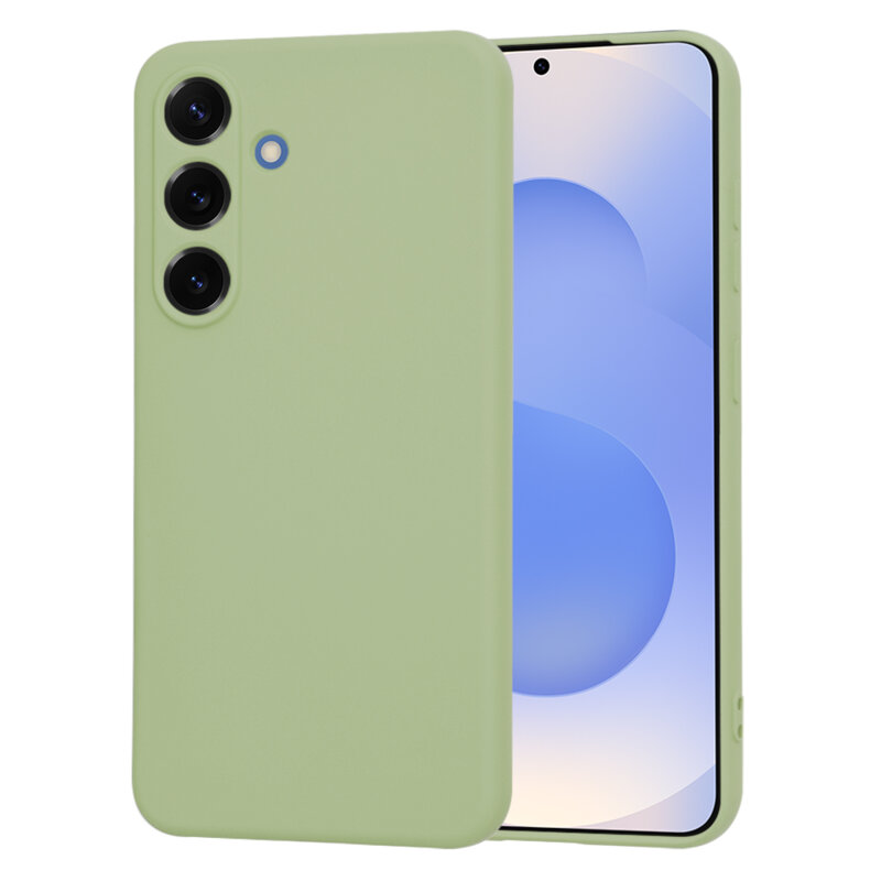 Husa silicon Samsung Galaxy S25 Techsuit SoftFlex, verde