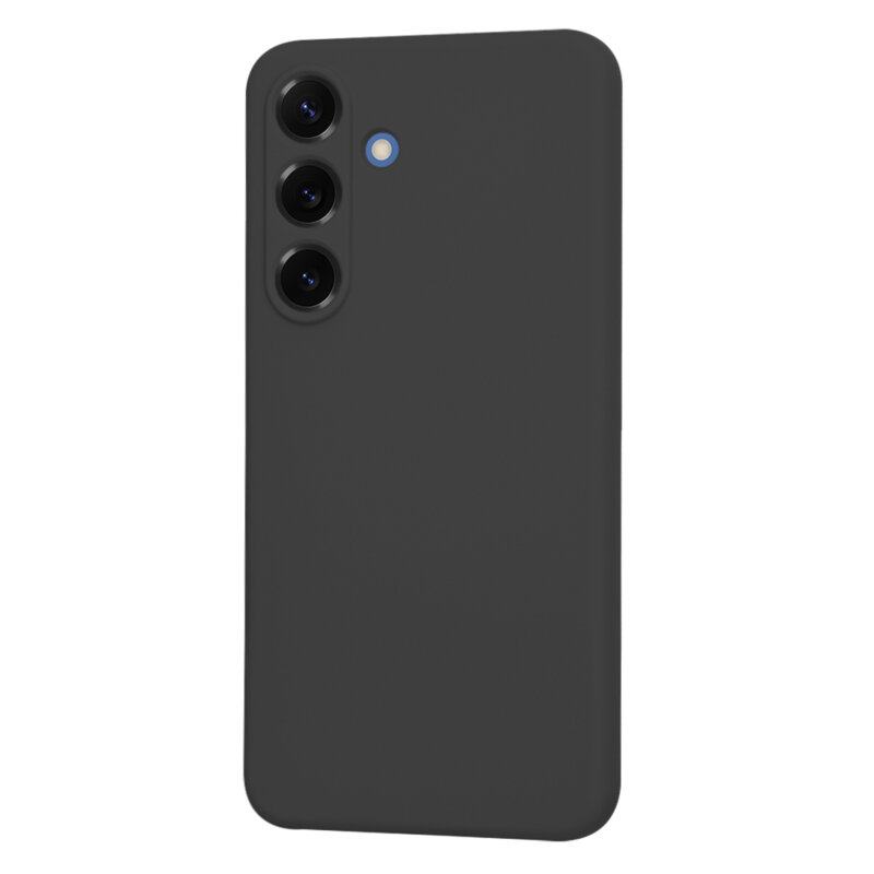 Husa silicon Samsung Galaxy S25 Techsuit SoftFlex, negru