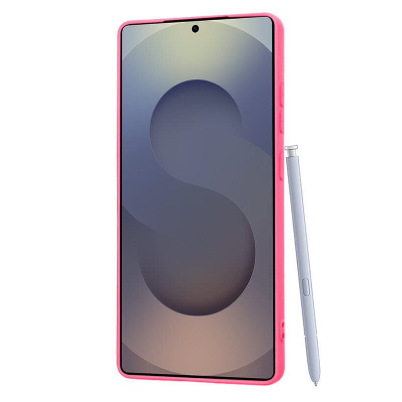 Husa silicon Samsung Galaxy S25 Ultra Techsuit SoftFlex, fucsia