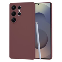 Husa silicon Samsung Galaxy S25 Ultra Techsuit SoftFlex, bordo