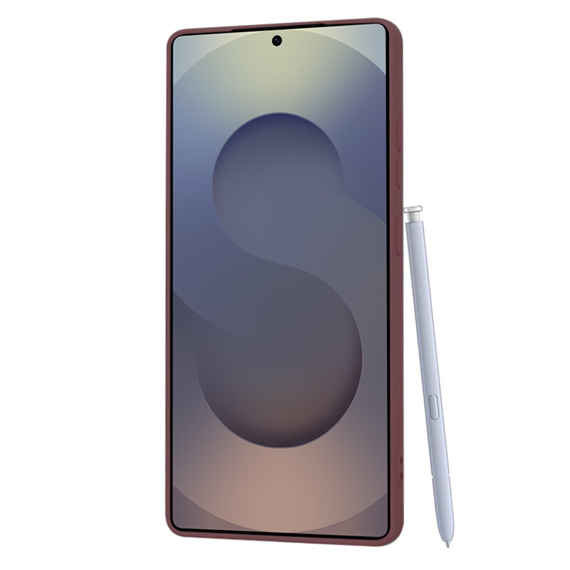 Husa silicon Samsung Galaxy S25 Ultra Techsuit SoftFlex, bordo