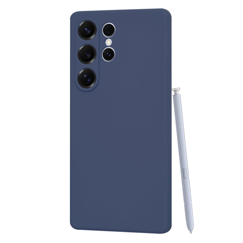 Husa silicon Samsung Galaxy S25 Ultra Techsuit SoftFlex, bleumarin