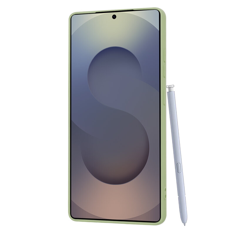 Husa silicon Samsung Galaxy S25 Ultra Techsuit SoftFlex, verde