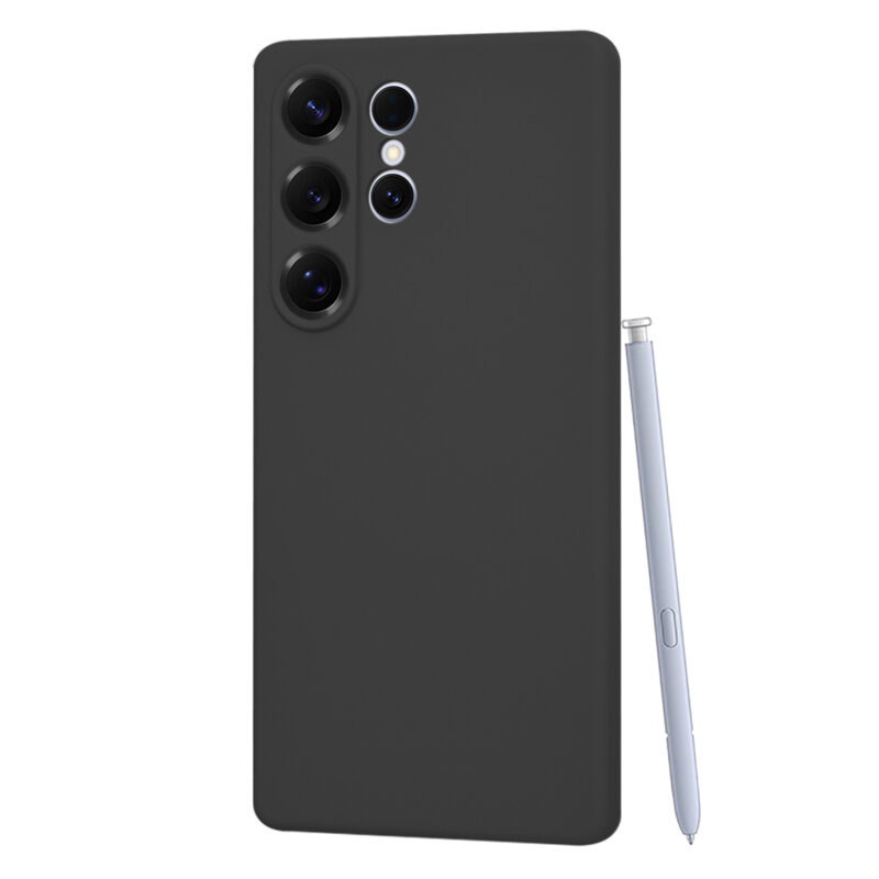 Husa silicon Samsung Galaxy S25 Ultra Techsuit SoftFlex, negru