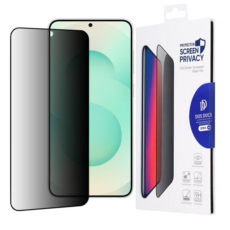 Folie sticla Samsung Galaxy S25 Plus Dux Ducis Tempered Glass Privacy, negru