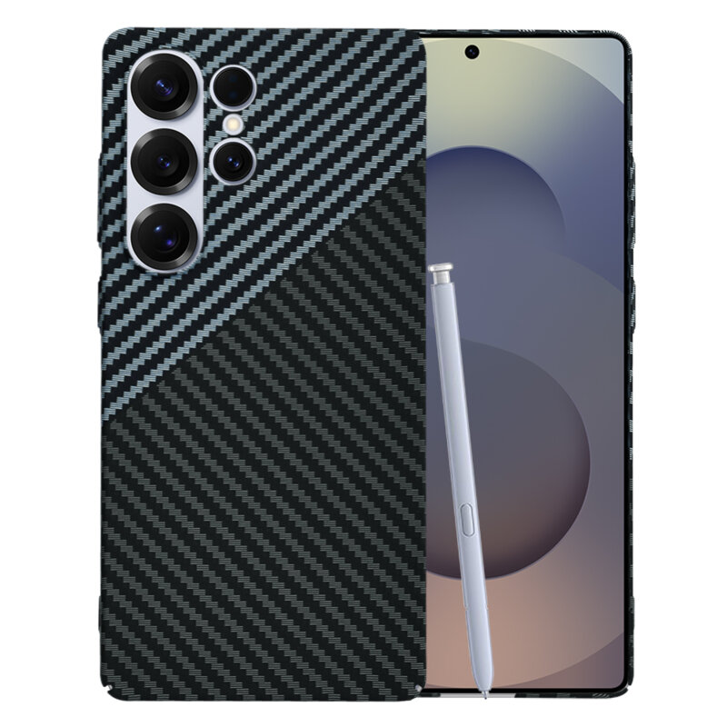 Husa Samsung Galaxy S25 Ultra Techsuit Carbonite FiberShell, gri