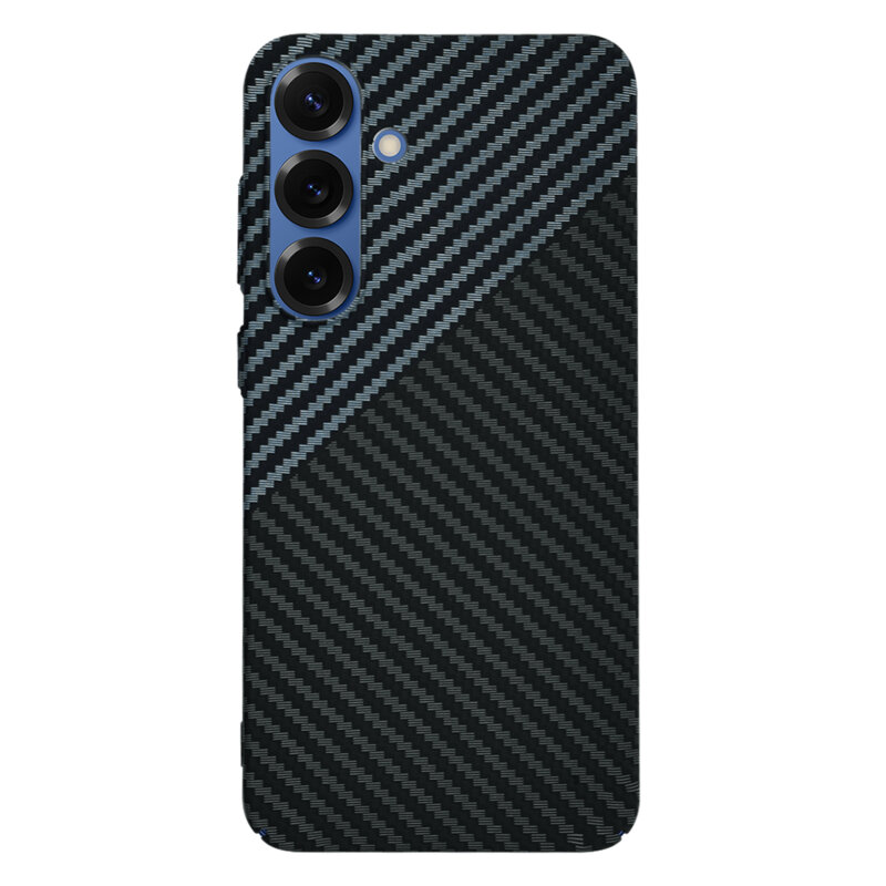 Husa Samsung Galaxy S25 Techsuit Carbonite FiberShell, gri