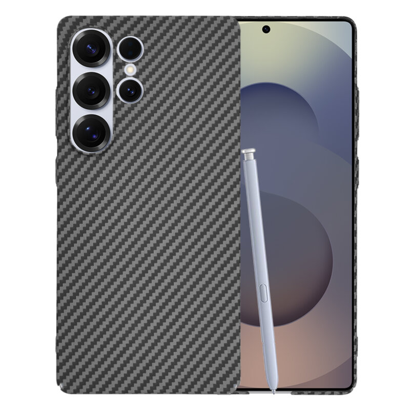 Husa Samsung Galaxy S25 Ultra Techsuit Carbonite FiberShell, negru