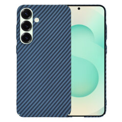 Husa Samsung Galaxy S25 Plus Techsuit Carbonite FiberShell, cyan