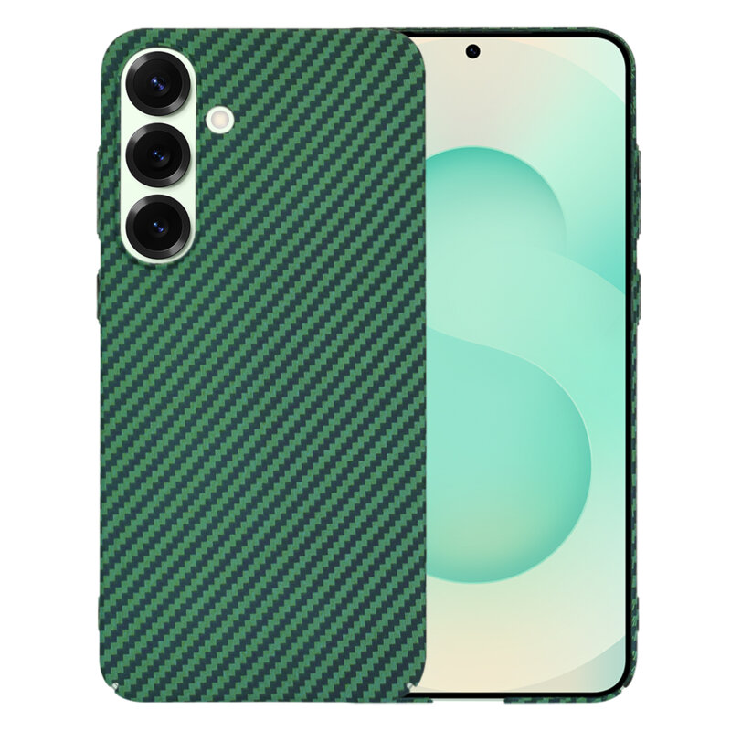 Husa Samsung Galaxy S25 Plus Techsuit Carbonite FiberShell, verde