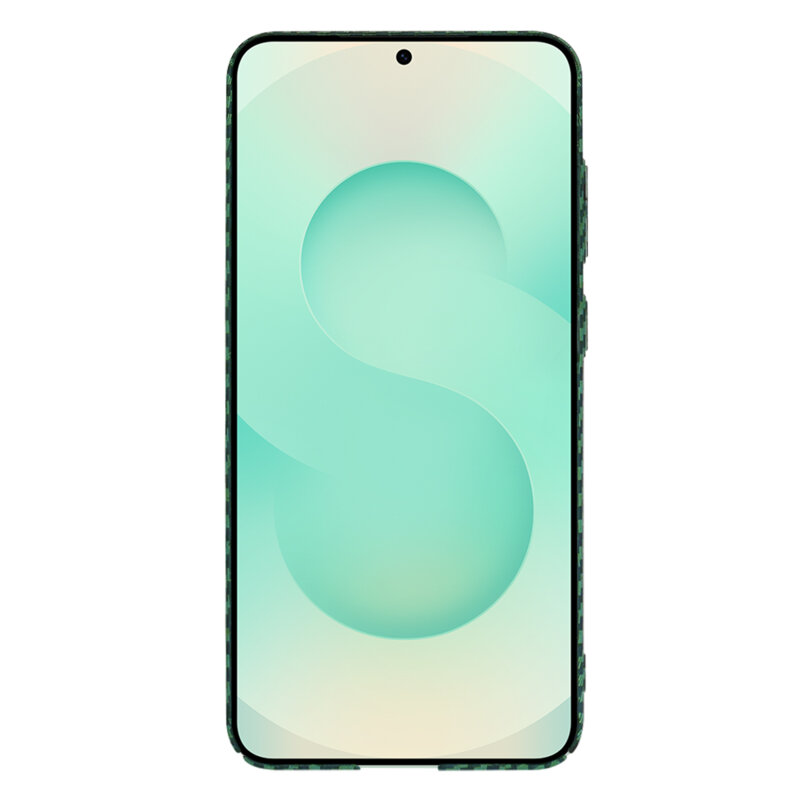 Husa Samsung Galaxy S25 Plus Techsuit Carbonite FiberShell, verde