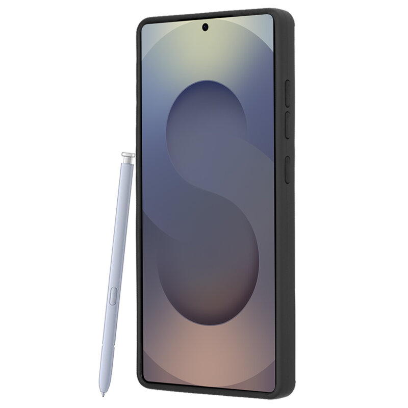 Husa Samsung Galaxy S25 Ultra Techsuit Glinth cu inel suport stand magnetic, negru