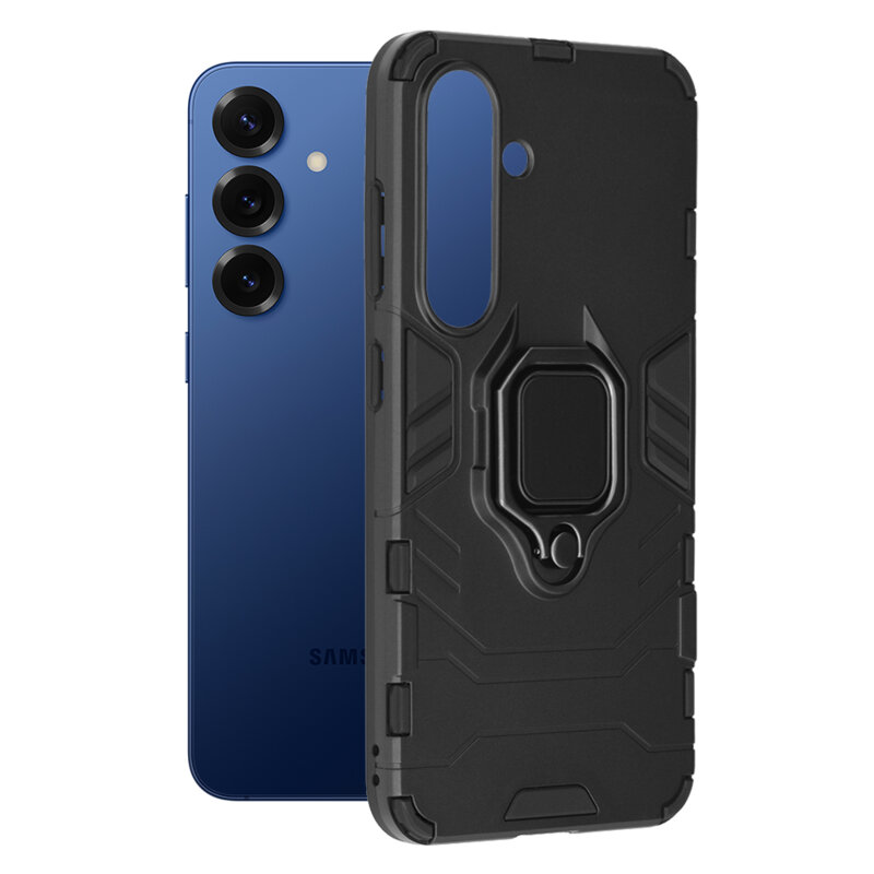 Husa Samsung Galaxy S25 Techsuit Silicone Shield, negru