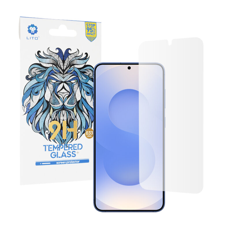 Folie sticla Samsung Galaxy S25 Lito 9H Tempered Glass, transparenta