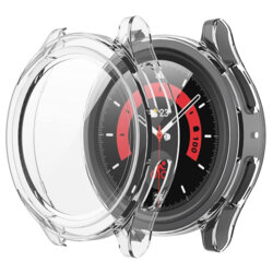 [Pachet 360°] Husa + folie Samsung Galaxy Watch5 Pro Techsuit Defense, transparenta