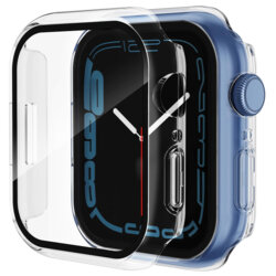[Pachet 360°] Husa + folie Apple Watch 7 41mm Techsuit Defense, transparenta