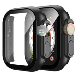 [Pachet 360°] Husa + folie Apple Watch Ultra Techsuit Defense, negru