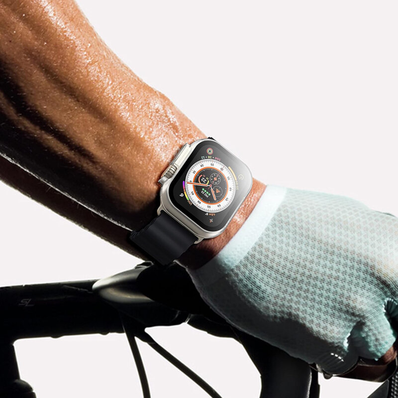 [Pachet 360°] Husa + folie Apple Watch Ultra Techsuit Defense360 Pro, negru