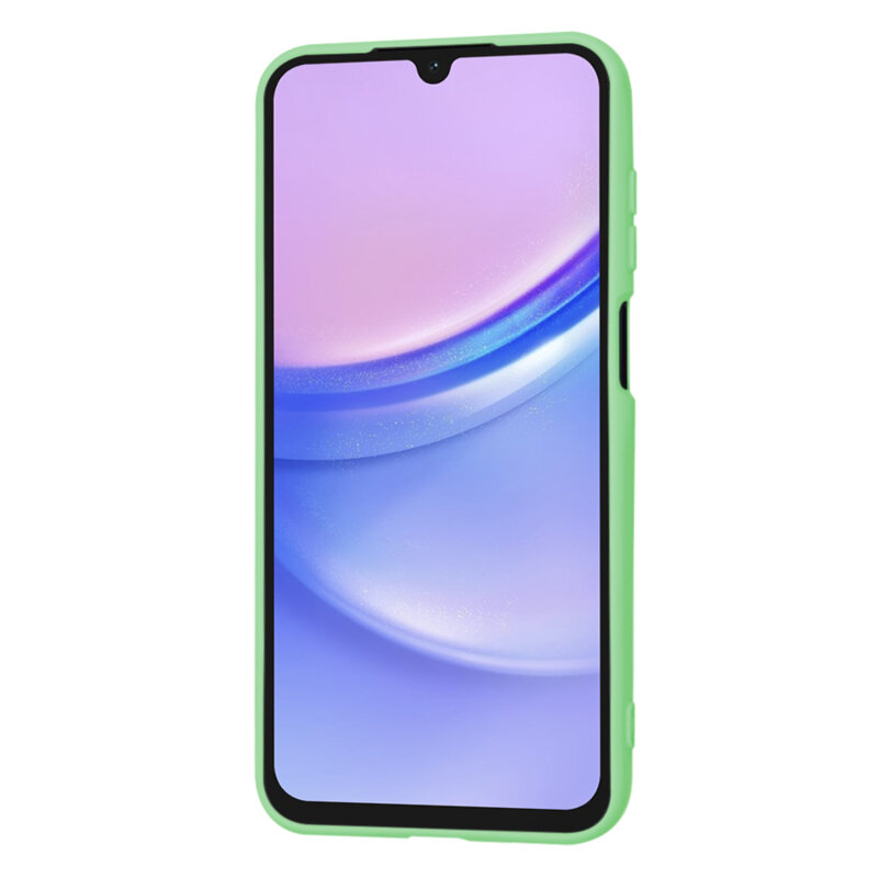 Husa silicon Samsung Galaxy A15 4G Techsuit SoftFlex MagSafe, verde deschis