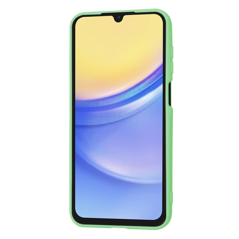 Husa silicon Samsung Galaxy A15 5G Techsuit SoftFlex, verde deschis
