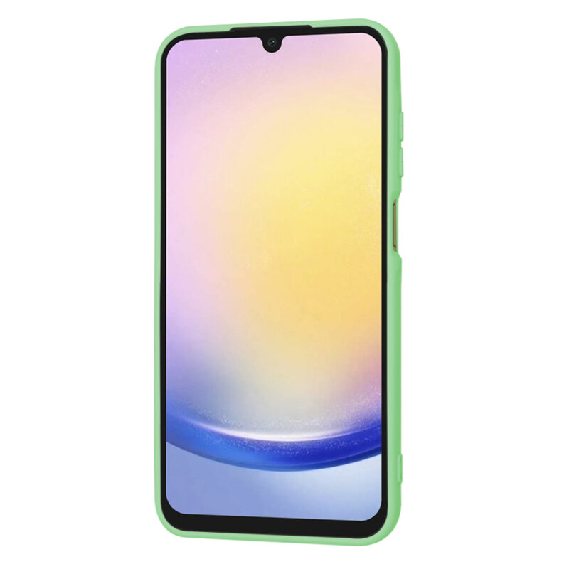 Husa silicon Samsung Galaxy A25 5G Techsuit SoftFlex MagSafe, verde deschis