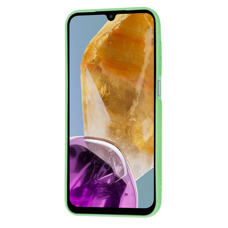 Husa silicon Samsung Galaxy M15 Techsuit SoftFlex, verde deschis