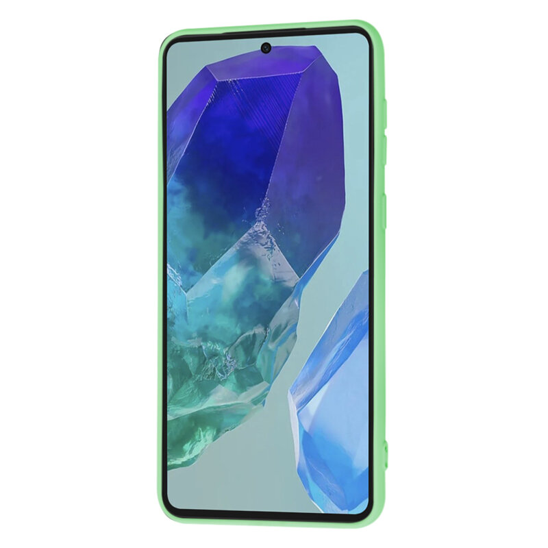 Husa silicon Samsung Galaxy M55 Techsuit SoftFlex, verde deschis