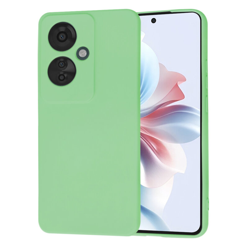 Husa silicon Oppo Reno11 F Techsuit SoftFlex, verde deschis