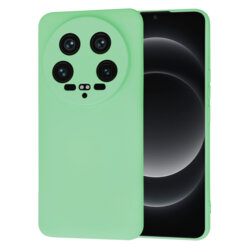 Husa silicon Xiaomi 14 Ultra Techsuit SoftFlex, verde deschis