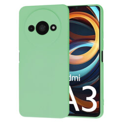 Husa silicon Xiaomi Redmi A3 Techsuit SoftFlex, verde deschis