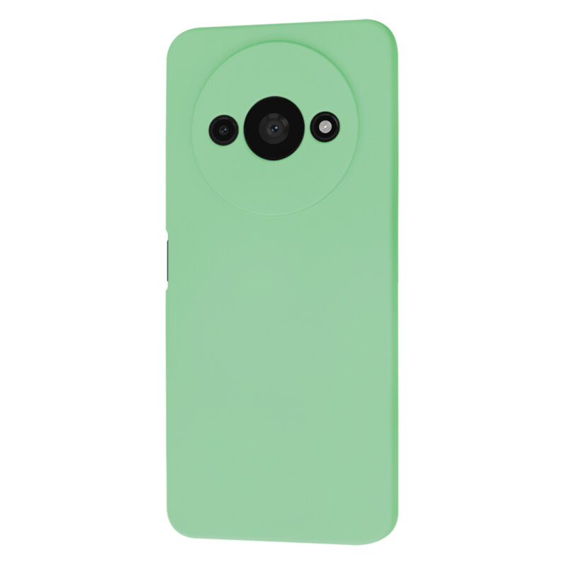Husa silicon Xiaomi Redmi A3 Techsuit SoftFlex, verde deschis
