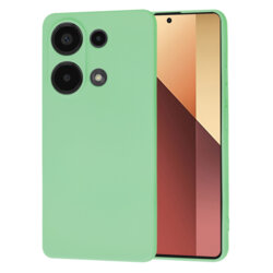 Husa silicon Xiaomi Redmi Note 13 Pro 4G Techsuit SoftFlex, verde deschis