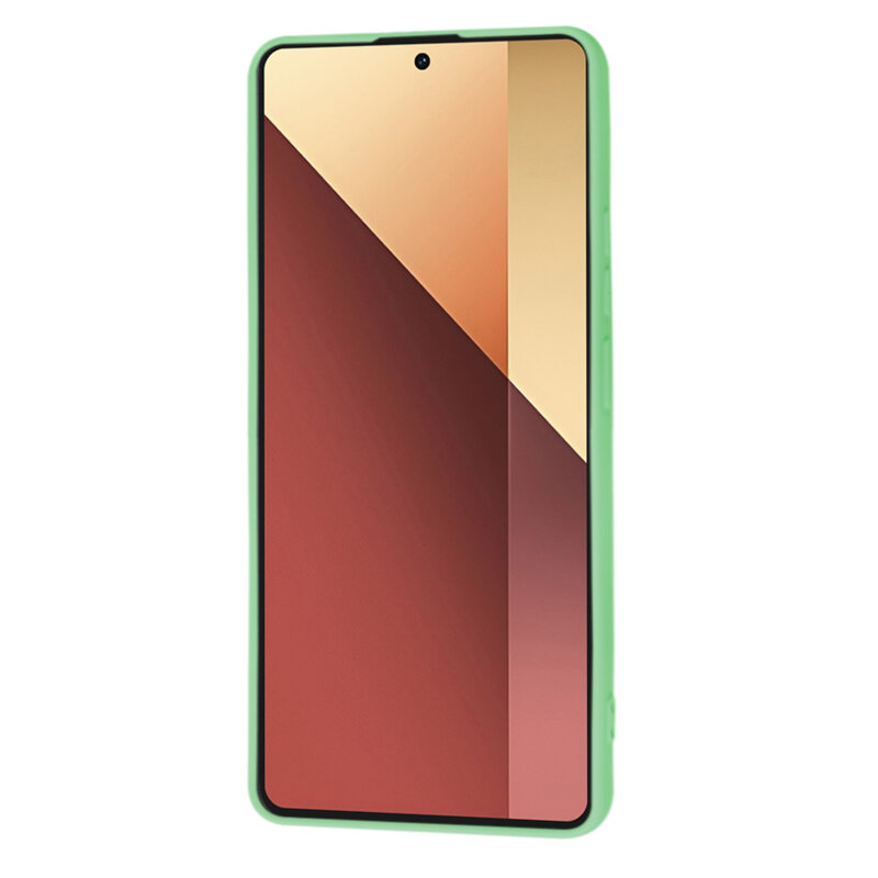 Husa silicon Xiaomi Redmi Note 13 Pro 4G Techsuit SoftFlex, verde deschis