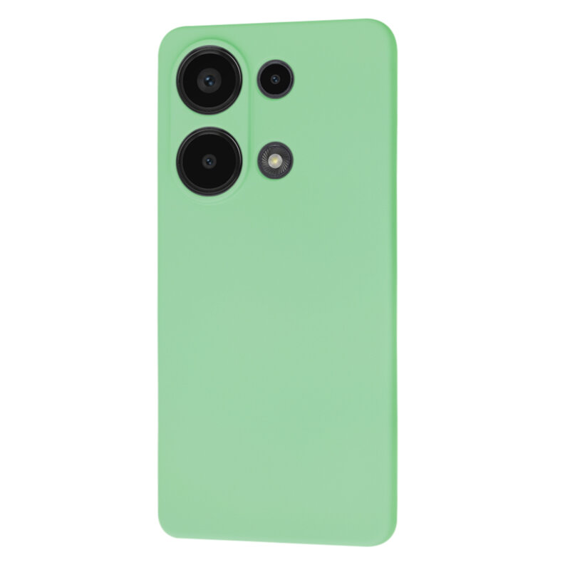 Husa silicon Xiaomi Redmi Note 13 Pro 4G Techsuit SoftFlex, verde deschis