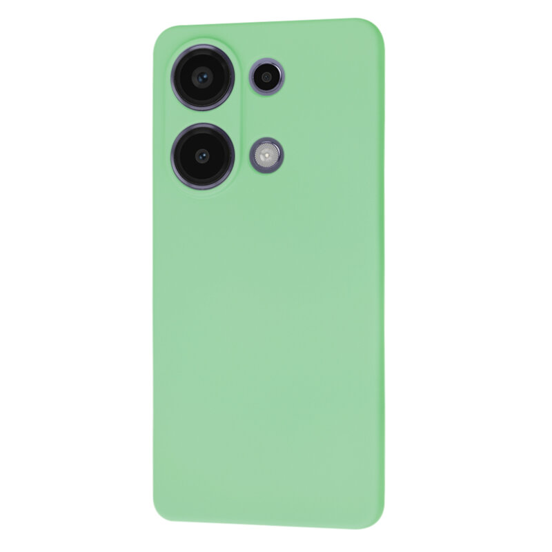 Husa silicon Xiaomi Poco M6 Pro 4G Techsuit SoftFlex, verde deschis