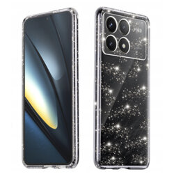 Husa sclipici Xiaomi Poco F6 Pro Techsuit SparkleSkin, transparenta