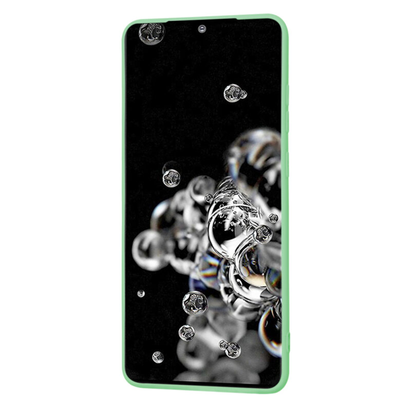 Husa silicon Samsung Galaxy S20 Ultra 5G Techsuit SoftFlex, verde deschis