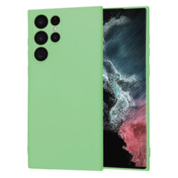Husa silicon Samsung Galaxy S22 Ultra 5G Techsuit SoftFlex, verde deschis