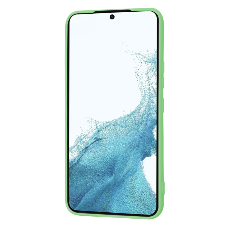 Husa silicon Samsung Galaxy S22 5G Techsuit SoftFlex, verde deschis
